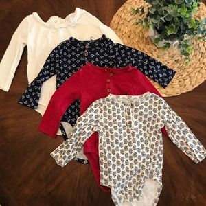 Girls 12 month long sleeve onesies